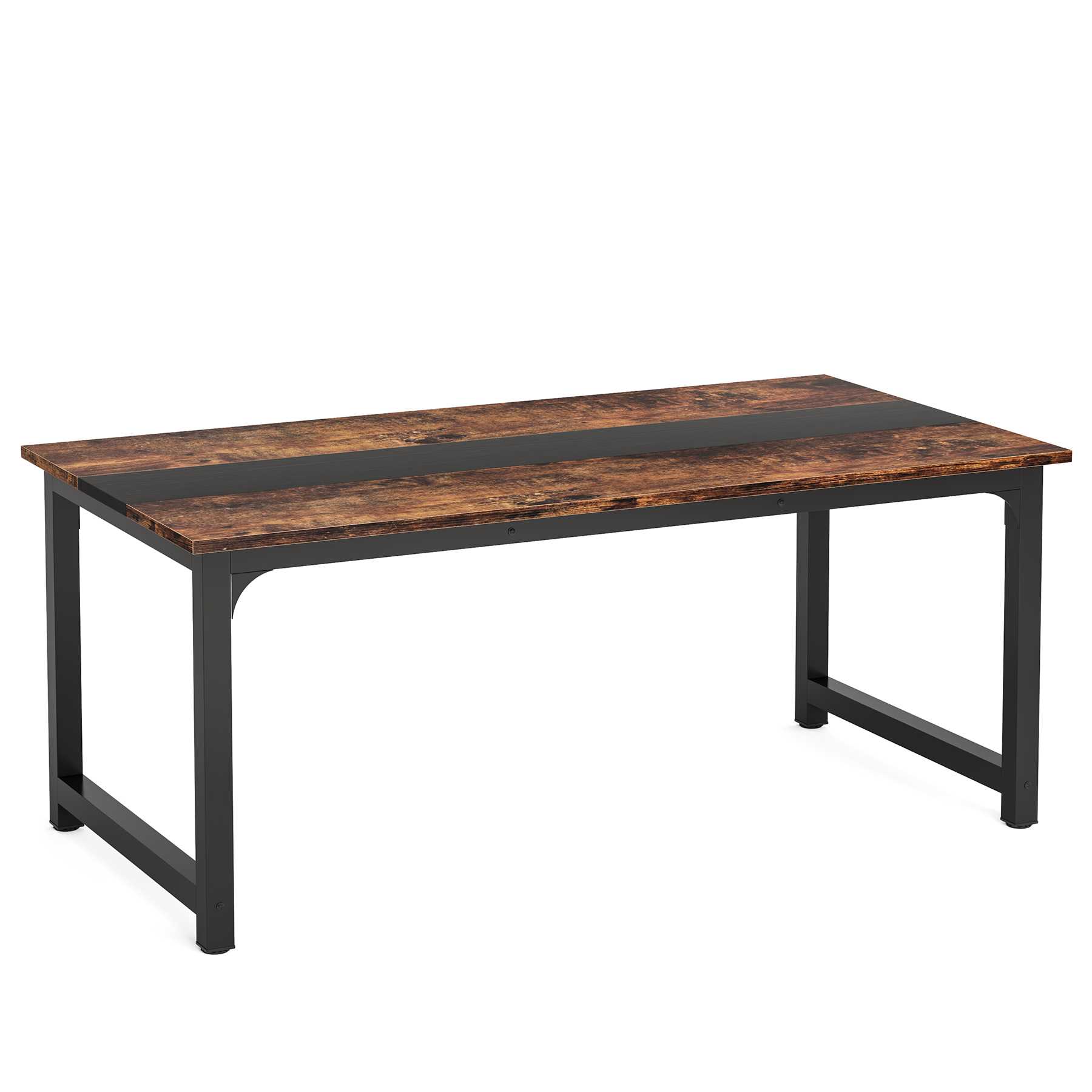 MAYEERTY 70.8 Inch Compact Conference Table, 6-Seater Office Meeting Table with E1 Engineered Wood & Metal Frame