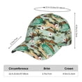 thumbnail image 2 of Sikiie Colorful Hawaii Palms Unisex Vintage Washed Unstructured Baseball Cap Soft Cap Adjustable Unisex Baseball Hat Dad Hat, 2 of 6