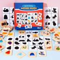 thumbnail image 1 of Montessori Shape Matching Board Game Wooden Find Shadow Matched Images Animal Fruit Blocks Puzzles Educational Toys For Children, 1 of 7