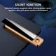 thumbnail image 5 of USB Rechargeable Windproof Metal Lighter | Ultra-Thin Alloy Body | Smart Chip Safety | Silent Slide Ignition | Type-C Charging | 86x20x8mm | 1 Pack | Ice Blue Silver, 5 of 9