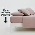 thumbnail image 5 of Neutral Solid Color Brushed Microfiber Deep Pocket Sheet Set, 5 of 9