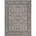 thumbnail image 1 of Unique Loom Sialk Hill Persian Floral Rug 9' 10 x 13' Rectangle Gray/Ivory, 1 of 10