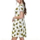 thumbnail image 2 of Easygdp Cute Little Bee para Vestido Transpirable de Mujer, Vestido Suelto de Manga Corta con Pliegues y Bolsillos para el Verano, 2 of 6