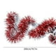 thumbnail image 3 of Giros metálicos rojos de guirnalda de Navidad | Ratán de purpurina de 78,7 pulgadas | Árbol de Navidad interior, escalera, barandilla, decoración de coronas | Decoración navideña de plástico ligero, 3 of 6