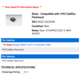thumbnail image 2 of Relay - Compatible with 1993 Cadillac Fleetwood, 2 of 2