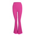 thumbnail image 4 of iHPH7 Workout Pants Women Flared Yoga Pants Bootcut Yoga Pants Womens Sweatpants Bell Bottom Pants for Women Yoga Pants Women Yoga Clothes for Women Hot Pink M, 4 of 6
