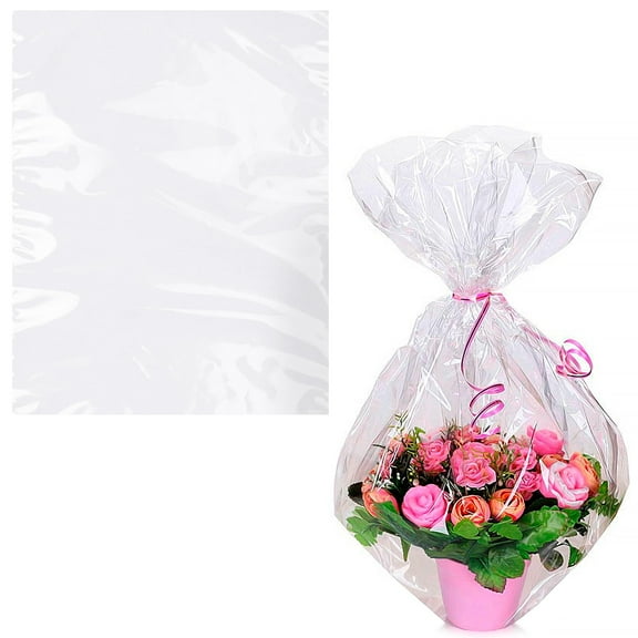 Clear Poly Shipping Bags, 2 Mil Open Top Waterproof, 1000 Count, 16 x 20 in