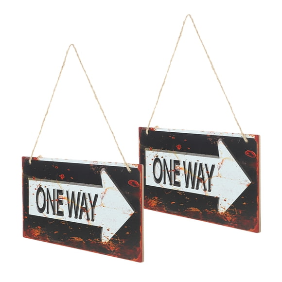 Raindrops 2Pcs One Way Decorative Wall Plaque Rustic Wood Sign for Home and Garden Decoration
