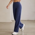 thumbnail image 3 of Yoga Pants Women Wide Leg Pants with Pockets High Waist Stretch Dress Casual Sweatpants Petite/Regular/Tall, 3 of 3