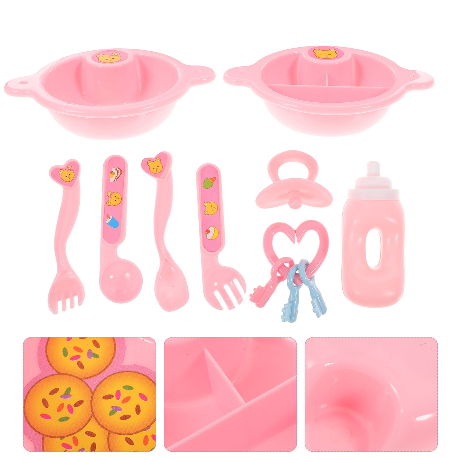 Cuteam Simulation Doll House Music And Light 3D Folding Early Education  Entertainment Baby Pretend Toy Cooking Coffee House Toy Baby Products 