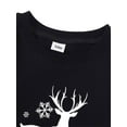 thumbnail image 4 of Diconna Family Matching Cartoon Elk Print Round Neck Long Sleeve Pullover, 4 of 8