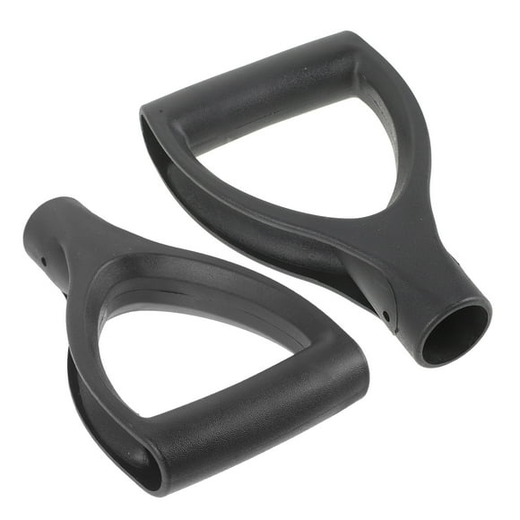 LITINKIMI 2Pcs Comfortable Black D Handle Replacement for Garden Fork and Spade Tools