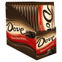 Dove Dark Chocolate Candy Bars, 3.30 Oz., 12 Count