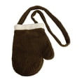 thumbnail image 1 of Bolso de hombro para mujer, bolso cruzado con guante de Navidad de dibujos animados para viaje, fiesta en la calle Marrón, 1 of 8