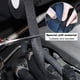 thumbnail image 4 of 2 piezas de cinta de tela aislante eléctrica de 25 mx15 mm, cinta adhesiva de franela negra para arnés, cinta de cable automotriz resistente al calor para electricistas, automóviles y motocicletas, 4 of 5