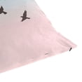 thumbnail image 7 of Dusk Flying Birds Pattern 16x16 Inch Plush Velvet Pillowcase Double Sided Print, Hidden Zipper, 7 of 7