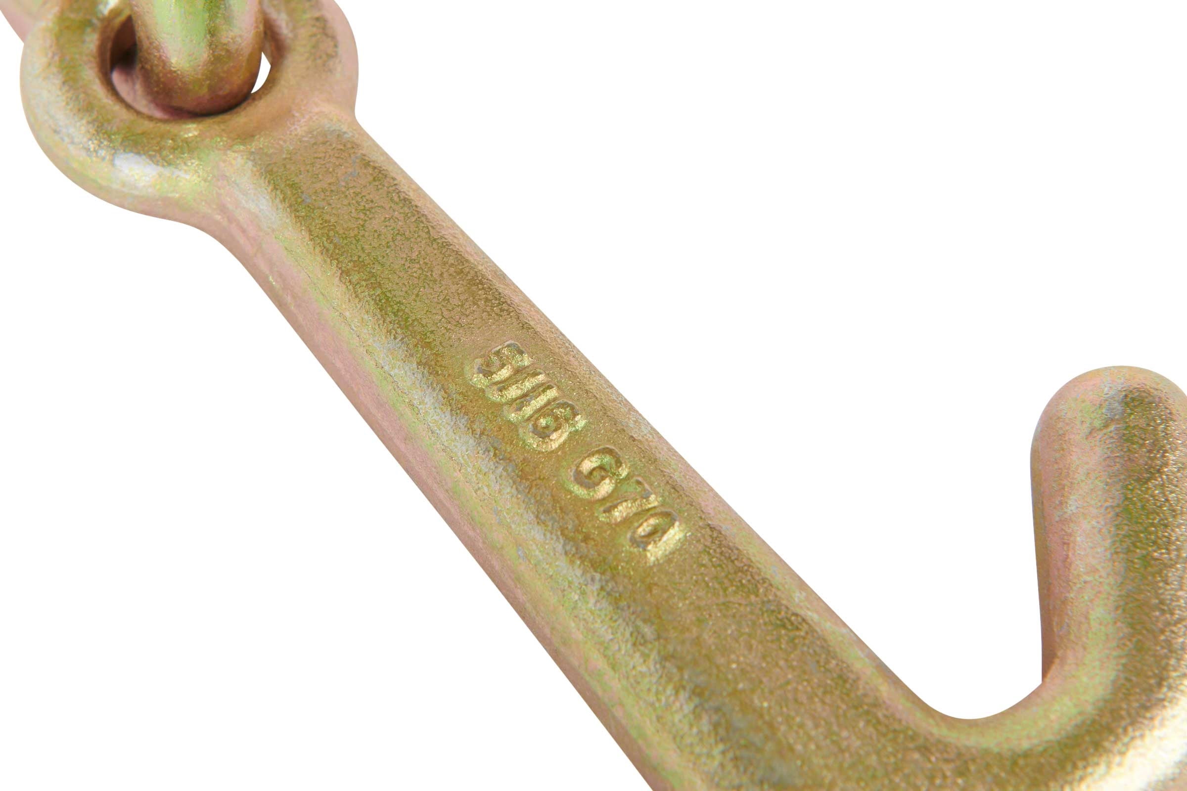 (4 Pack) 5/16" Mini J Hook G70 w/ Oblong Link, 5400 lbs WLL