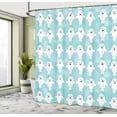 thumbnail image 5 of Ambesonne Animal Shower Curtain, White Seals Ocean, 69"Wx75"L, Turquoise Pale Blue, 5 of 5