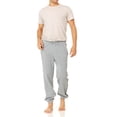 thumbnail image 2 of Mens Baggy Sweatpants With Pockets, Fleece Sweat Pants Black, Grey Sweatpants Men (X-Large, Grey w/Stripes), 2 of 5