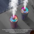 thumbnail image 3 of Ounissouiy Humidificador 300ml Humidificación Difusor de aire de escritorio Portable Mister Hotel Recargable Mist Maker con luz nocturna Blanco Type2 NO2 Ounissouiy HA064165-01, 3 of 6