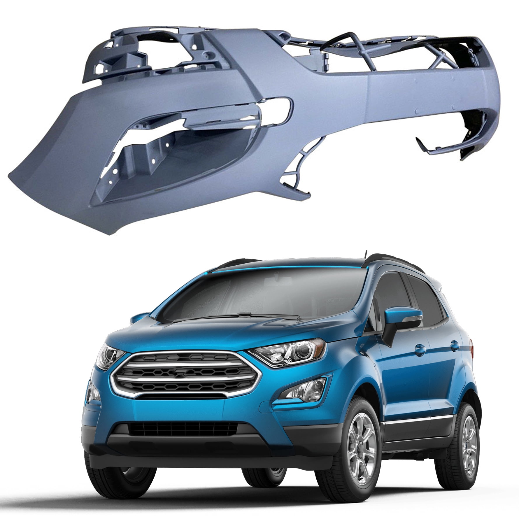 SEBLAFF Quality Elaborate Front Bumper Cover For Ford EcoSport 2018 19 2020 New Primered