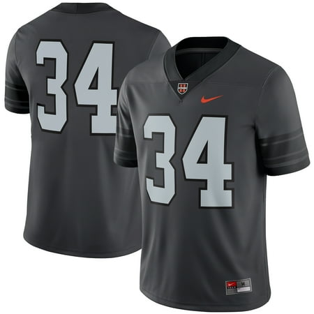 Oregon State Beavers Jersey - #34 Oregon State Beavers Nike 11 Strong Game Football Jersey - Anthracite