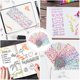 thumbnail image 3 of Scrapbooking Stickers Ribbon Shape for Albums Envelopes Assorted Color Pvc Self Adhesive 7Pcs, 3 of 4