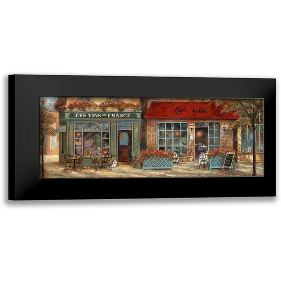 Manning, Ruane 14x8 Black Modern Framed Museum Art Print Titled - L Ambiance I