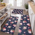 thumbnail image 2 of Pioneer Flower Floral Print Pattern Kitchen Rugs Sets Of 3,Kitchen Runner Rugs Non Skid Washable,Decorative Kitchen Floor Mats for Kitchen,Sink,Laundry,17X30 Inch + 17X47 Inch + 17X59 Inch, 2 of 6