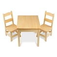 thumbnail image 5 of Melissa & Doug Solid Wood Table and 2 Chairs Set - Light Finish Furniture for Playroom, 5 of 10