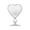 🔥 B_New#7308, variant on Heart Shaped Cocktail Glasses | Clear Glass Wine Goblet | Novelty Champagne Cup • Modern Transparent • Non-Slip Stable Base • 260g | Elegant Bar Club Party Decor