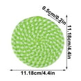 thumbnail image 3 of Yonrjhukm Woven Round Non Slip Yarn Placemats, Thermal Insulation Coasters for Kitchen & Dining Table, Durable & Easy to Clean, Perfect for Gifts with Storage Stand, 3 of 6
