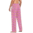 thumbnail image 3 of FORMRS Mens Pajama Pants with Pockets Cotton Sleepwear Lounge Bottoms Sizes S-2XL, Pink Doughnuts, 3 of 7