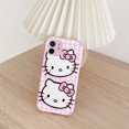 thumbnail image 2 of Bonita funda para teléfono móvil con dibujos de Hello Kitty para iPhone, funda protectora de cuero suave a prueba de golpes para iPhone, 2 of 4