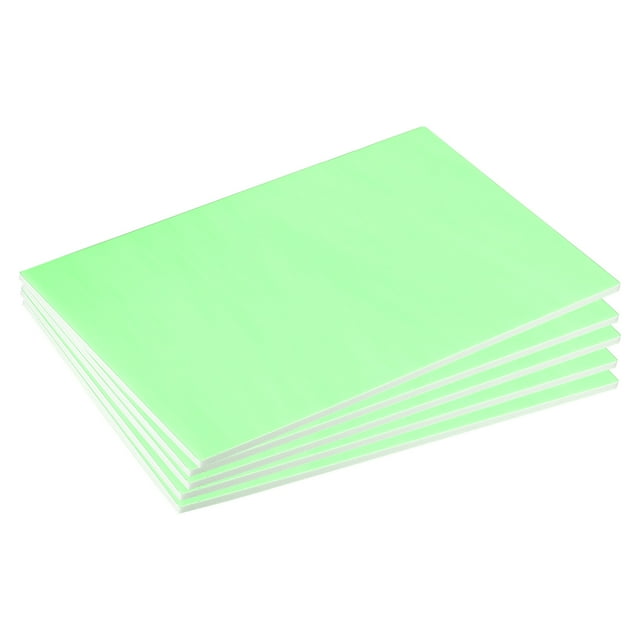 Unique Bargains 8' x 12' Foam Sheet for Crafts Foam Boards Foam Paper Sheets for Art, Green 5 Pack