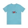 thumbnail image 2 of Unisex Jersey Short Sleeve Tee I Love You, 2 of 10