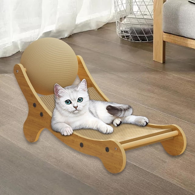 Almohadilla Rascadora para Gatos de Interior, Cama de Salón para Gatos, Cama de Salón, Rascador de Cartón para Gatos, Poste Rascador de Sisal para Gat