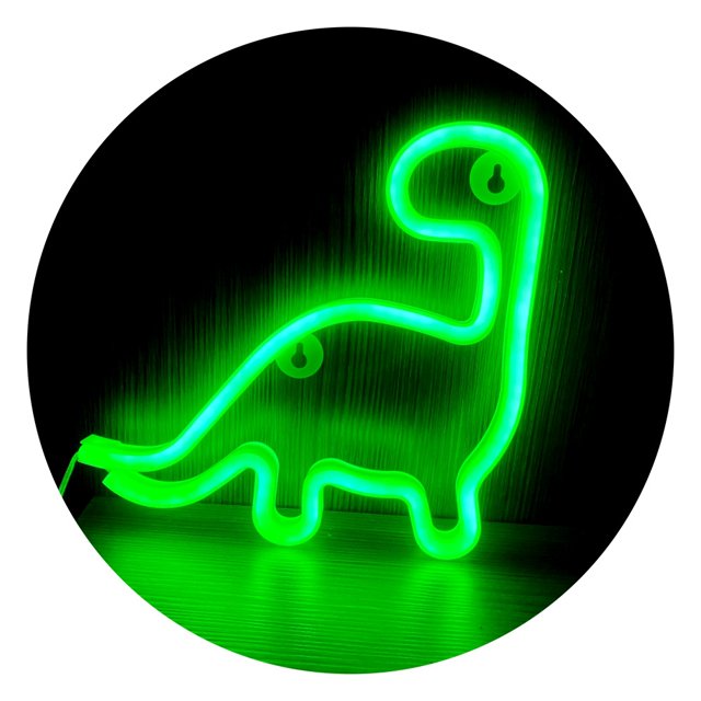 Neon Light LED Dinosaur Sign Shaped Decor Light,Wall Decor for Christmas,Birthday PartyDecor(Green) XianweiShao 8390615108119