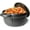 Black 88oz, variant on Casserole Clay Pot Heat-resistant Premium Ceramic Bowls Lid Cooking Soup Black White (Black 60oz)
