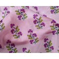 thumbnail image 4 of oneOone Silk Tabby Fabric Leaves & Floral Block Print Fabric By The Yard 42 Inch Wide, 4 of 4