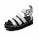 thumbnail image 5 of Sandalias gruesas para mujer, suela gruesa, zapatos con plataforma plana con tiras, talla nueva de verano, 5 of 5