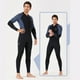 thumbnail image 3 of Trajes de buceo con trajes de buceo Mangas largas Pantalones largos Pareja Mantenga cálido Piel de buceo Traje de surf para snorkeling nadando en agua fría gris 3xl 1.5mm Advancent OD003628-18, 3 of 7
