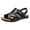 Black, variant on Orthopedic Slippers Sandals for Men with Arch Support 2025 Comfortable Leather Casual Beach Slip on Sandals