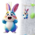 thumbnail image 2 of CoreLiving Spring Hanging Decorations Easter Acrylic Bunny Ornaments Cartoon Rabbit Pendants for Tree Easter Eggs Decor for Tiered Tray Easter Tree Ornaments, 2 of 9