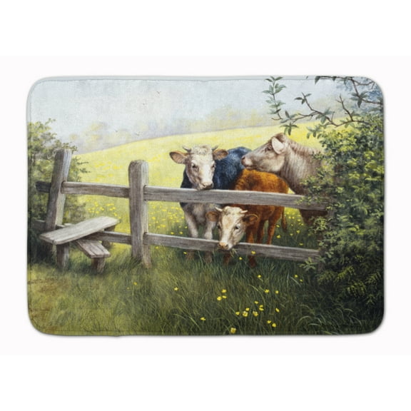 Cows in a Buttercup Meadow Machine Washable Memory Foam Mat