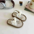 thumbnail image 2 of HUANBAI Girls Sandals For Toddler Kids Soft Comfortable Summer Beach Shoes With Bowknot Design Casual Outdoor Walking Footwear For Baby To Little Girls Age 1 11 Years 12-18 Months, 2 of 8