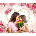 thumbnail image 3 of Gosmith 40*50in Happy Mothers Day Backdrop Pink Flower Love Heart I Love Mom Photography Background for Women Queen's Day, 3 of 7