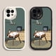 thumbnail image 2 of Funda de teléfono a prueba de golpes para iPhone, carcasa de gato perezoso blanco y naranja para iPhone 14, 13, 12, 11 Pro Max, Mini, X, XS, XR, 7, 8 Plus, SE, 2 of 4