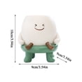 thumbnail image 2 of Cute Planters Funny Planters Smiley Face Rocking Chair Planter Pot with Drainage Hole for Succulents Indoor Outdoor Use Unique Sit-and-Rock Design Lightweight Decorative, 2 of 4