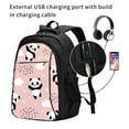 thumbnail image 2 of Xecao Panda for Travel Laptop Backpack, USB-Charging-Enabled, Spacious Business Backpack for Men and Women,College School Computer Bag, 2 of 7